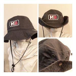 Grey legacy brand H&B logo fishing high performance canvas bucket boonie hat